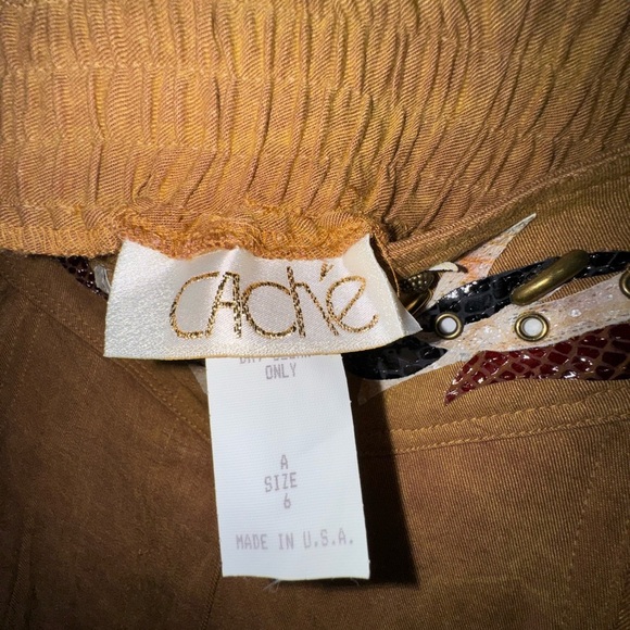 Vintage (with tags!) - Cache/Mixed Brand Brown Embellished Suede Set - Picture 8 of 11